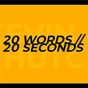 Play 20 Words in 20 Seconds unblocked on Tilted.rip